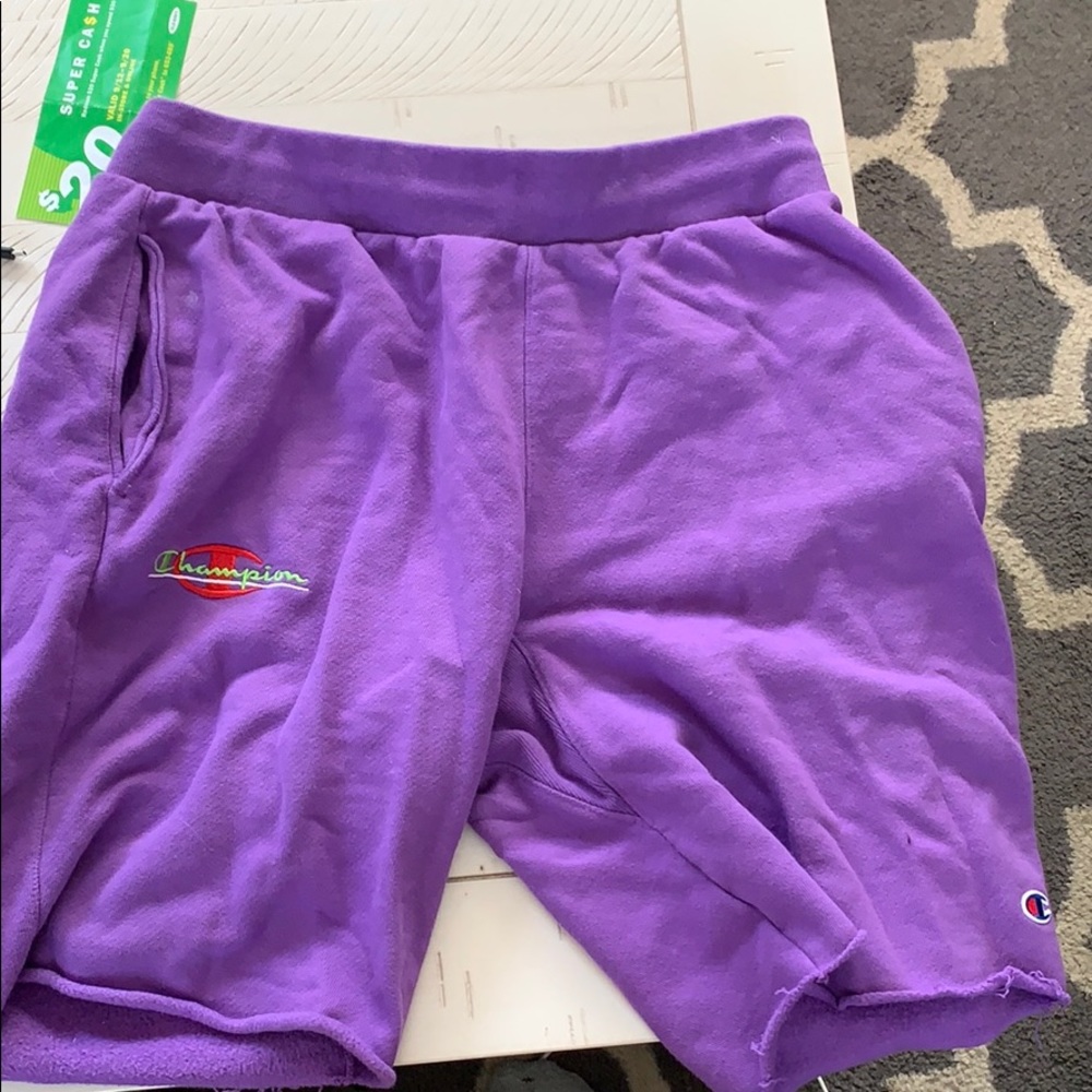 Large purple champion shorts